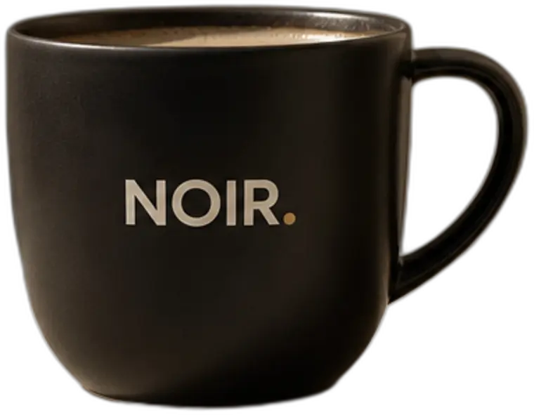 NOIR Tasse, freigestellt